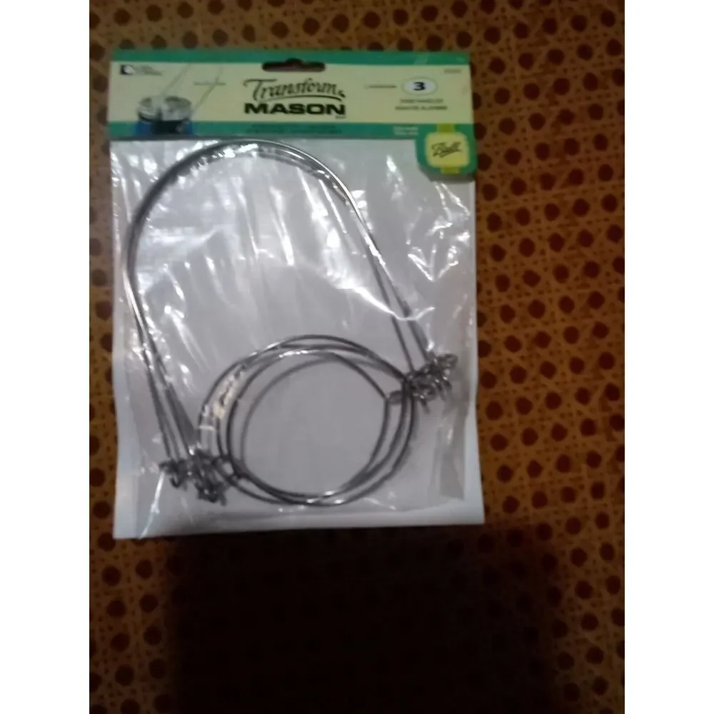 Transform Mason(R) Wire Handles -Silver - 3 Pack
